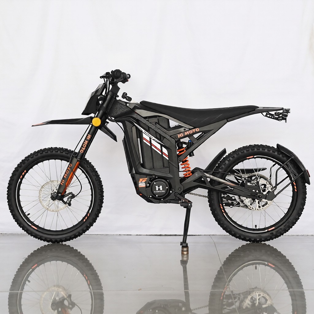 Detaliu sistem suspensie integrală full suspension motocicletă electrică