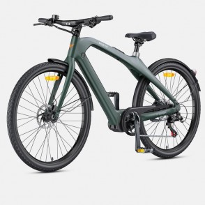 Bicicleta Asistata Electric ENGWE MAPFOUR N1 PRO, Motor 250W Mid Drive, Autonomie 100 km, Viteza maxima asistata 25 km/h, Acumulator 36V 10AH li-ion Detasabil, Senzor Torsiune, Cadru Carbon, Smart APP,  Verde/Gri