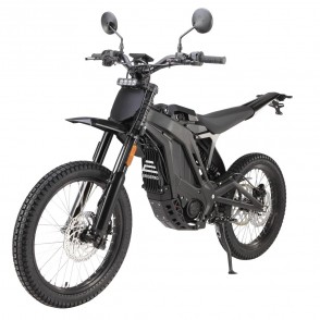 Motocicleta Electrica E RIDE PRO SS 3.0 L1e, Motor 15.8 kW, Viteza maxima 45 km//h, Autonomie 160 km, Acumulator 72 V 50 Ah Li-ion Detasabil, Full Suspension, Motocross Electric, Negru
