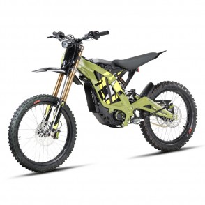 Motocicleta Electrica Surron Light Bee X/LBX 2025, Off Road, Motor 8000 W, Viteza maxima 75 km//h, Autonomie 75 km, Acumulator 60 V 40 Ah, Full Suspension, Motocross Electric, Negru/Verde/Mov