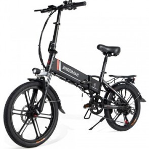 Bicicleta Electrica SAMEBIKE 20LVXD30 II Pliabila, Motor 350W, Autonomie 60 km, Viteza maxima 35 km, Acumulator li-ion 48V 10.4AH Detasabil, Roti 20*1.95 inch, Negru/Alb