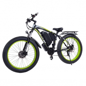 Bicicleta Electrica GOGOBEST GF700, 1000W, Motor DUAL, Autonomie 70 km, Viteza maxima 50 km/h, Acumulator 48V 17.5AH li-ion Detasabil, Tractiune 2x2, Roti FAT 26*4.0 inch, Ideala pentru Glovo/Tazz/Bolt, Verde/Rosu/Galben