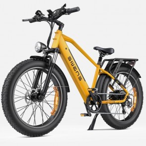 Bicicleta Electrica ENGWE E26, Motor 750W, Autonomie 140 km, Viteza maxima asistata 45 km/h, Acumulator 48V 16AH li-ion Detasabil, Roti FAT 26 inch, Ideala pentru Glovo/Tazz/Bolt, Galben/Albastru/Gri