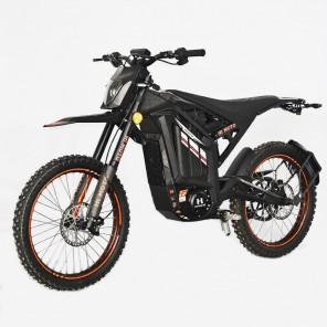 Motocicletă electrică motocross neagră vedere laterală Fashion Gadgets