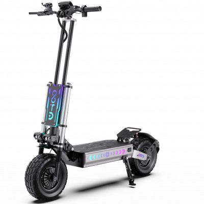 Trotineta Electrica DUOTTS / OOTD T90, 4200 W, Motor DUAL, Autonomie 100 km, Viteza maxima 85 km/h, Acumulator 60 V 31.2 Ah Li-ion, Pliabila, Tractiune 2x2, Roti 13 inch,  Gri metalic