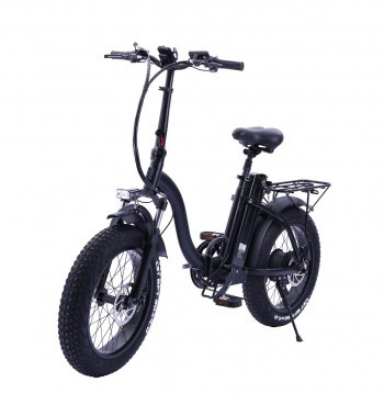 Bicicleta Electrica Fat - S600 PRO LADY Pliabila, Motor 750 W, Autonomie 60 km, Viteza maxima 40 km/h, Baterie li-ion 48 V 15 AH Detasabila, Negru