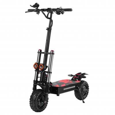 Trotineta Electrica HOODAX HB-07, 6000W, Motor DUAL, Autonomie 120 km, Viteza maxima 99 km/h, Acumulator 60V 38AH li-ion, Pliabila, Tractiune 2x2, Roti 11 inch tubeless, Off Road, Negru