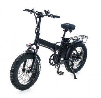 Bicicleta Electrica Fat - S600 Pliabila, Motor 750 W, Autonomie 60 km, Viteza maxima 40 km/h, Baterie li-ion 48 V 15 AH Detasabila, Negru
