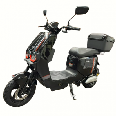 Scuter Electric EQUICKEY Q8, Motor 2000W, 120 km Autonomie, Viteza maxima 25-50 km/h, Acumulator li-ion 48V 60AH Detasabil, Fara Permis, Moped Electric, Pentru doua Persoane, Ideal pentru Glovo/Tazz/Bolt, Negru/Albastru/Gri