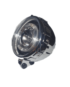 Far LED cu lupa Scuter Electric Compatibil cu Citycoco/Harley, 60V, Cromat