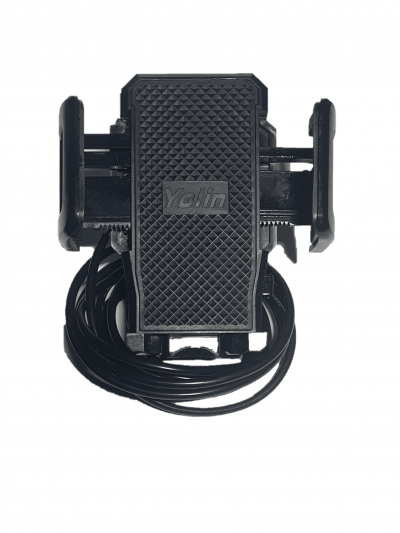 Suport Telefon YOLIN cu Port USB Pentru Scuter/Bicicleta/Trotineta, Negru